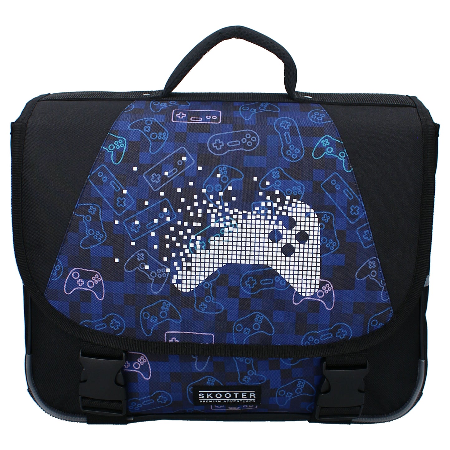 Skooter Rucksack Schule Jungen Gaming Schulranzen mit Vordertasche