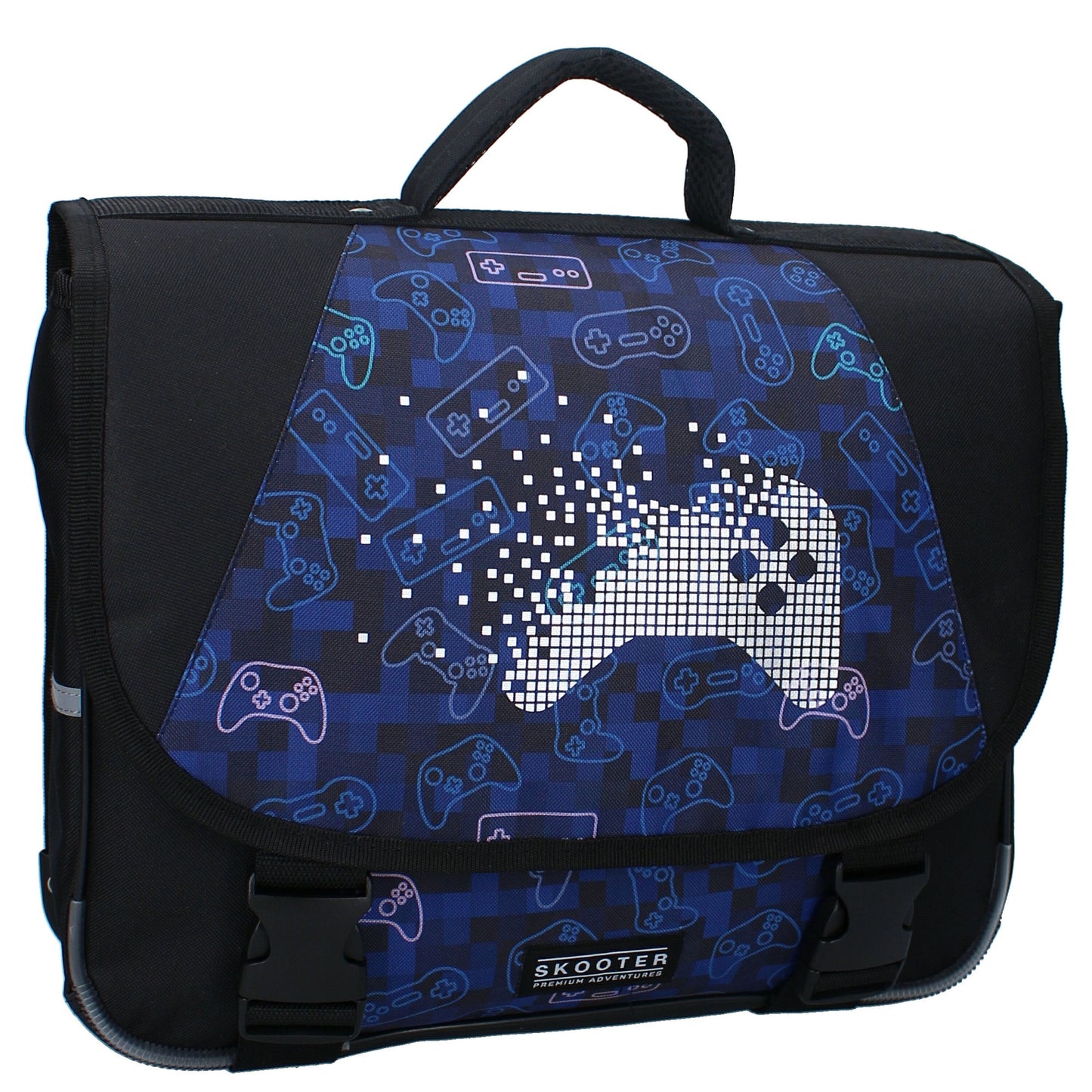 Skooter Rucksack Schule Jungen Gaming Schulranzen mit Vordertasche