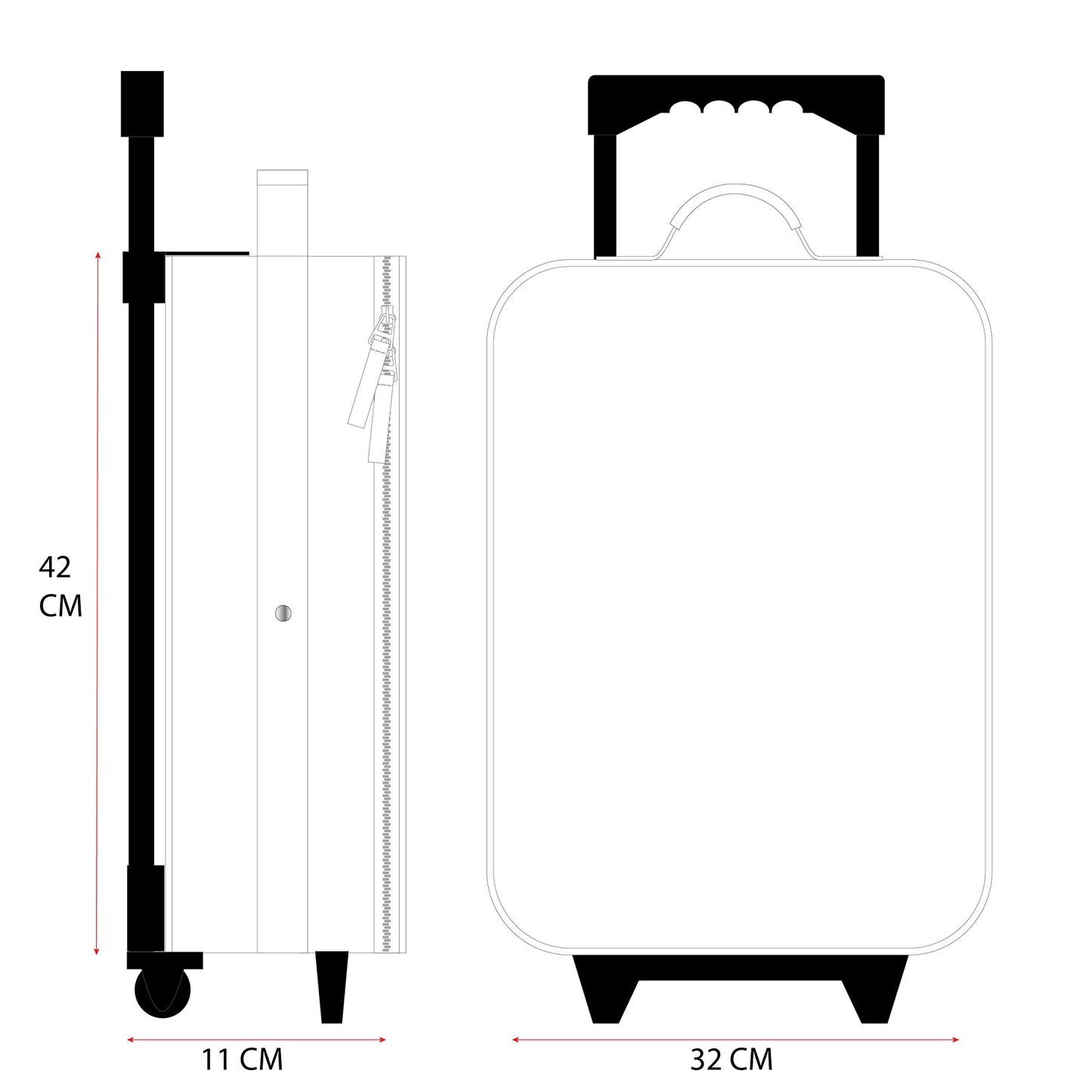 Sonic Trolley I Was Made For This – Kinderkoffer mit Rädern & Sonic-Motiv