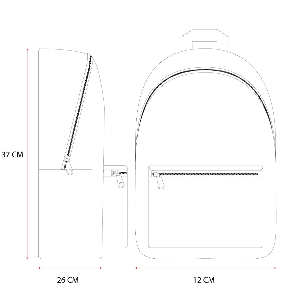 Milky Kiss The Wow Factor Rucksack – Verstellbare Gurte & praktische Vordertasche
