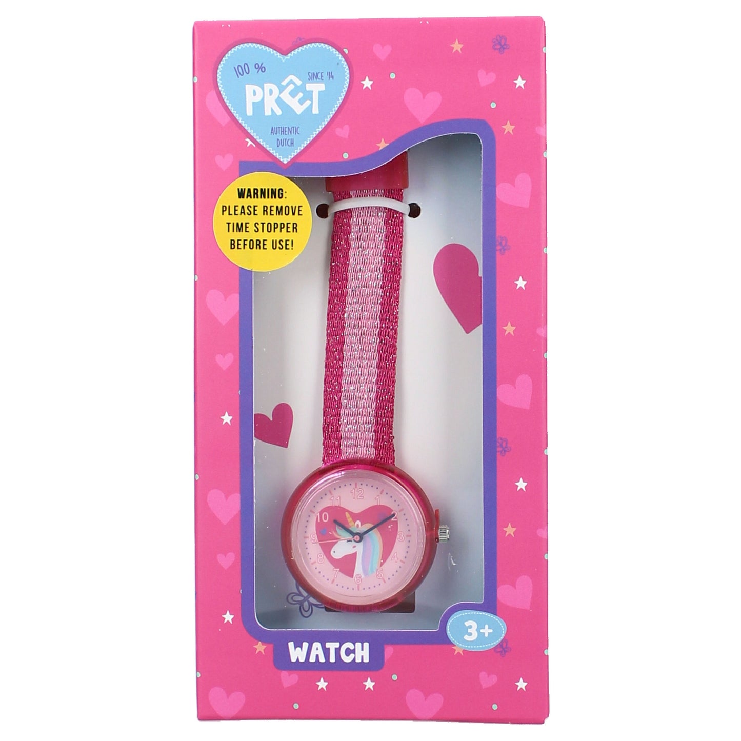Prêt Kids Time! Kinderuhr – Einhorn-Design, Glitzer-Armband & verstellbarer Verschluss