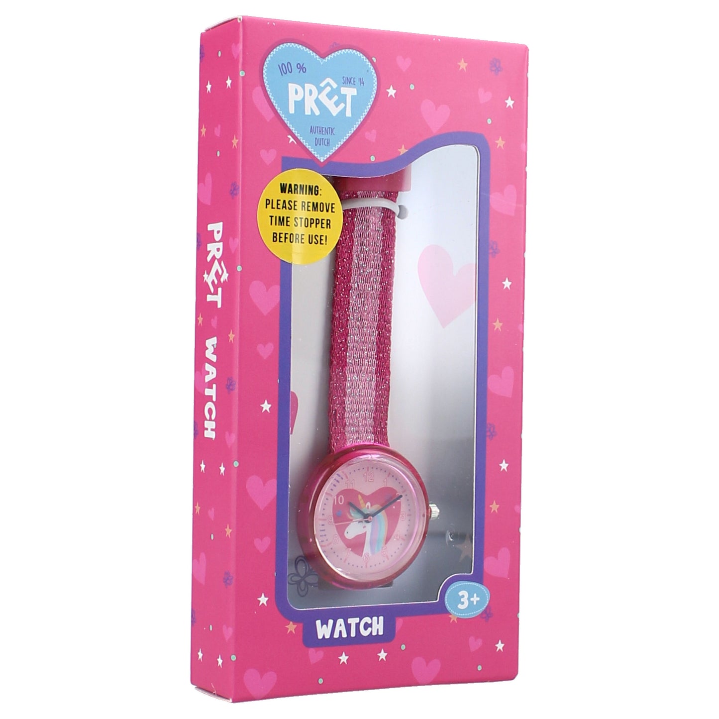 Prêt Kids Time! Kinderuhr – Einhorn-Design, Glitzer-Armband & verstellbarer Verschluss