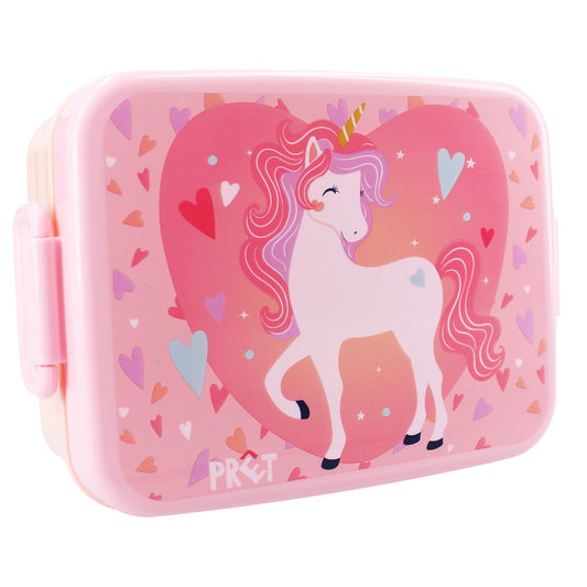 Prêt Lunch Bunch Brotdose 16x13x5 cm Einhorn-Design