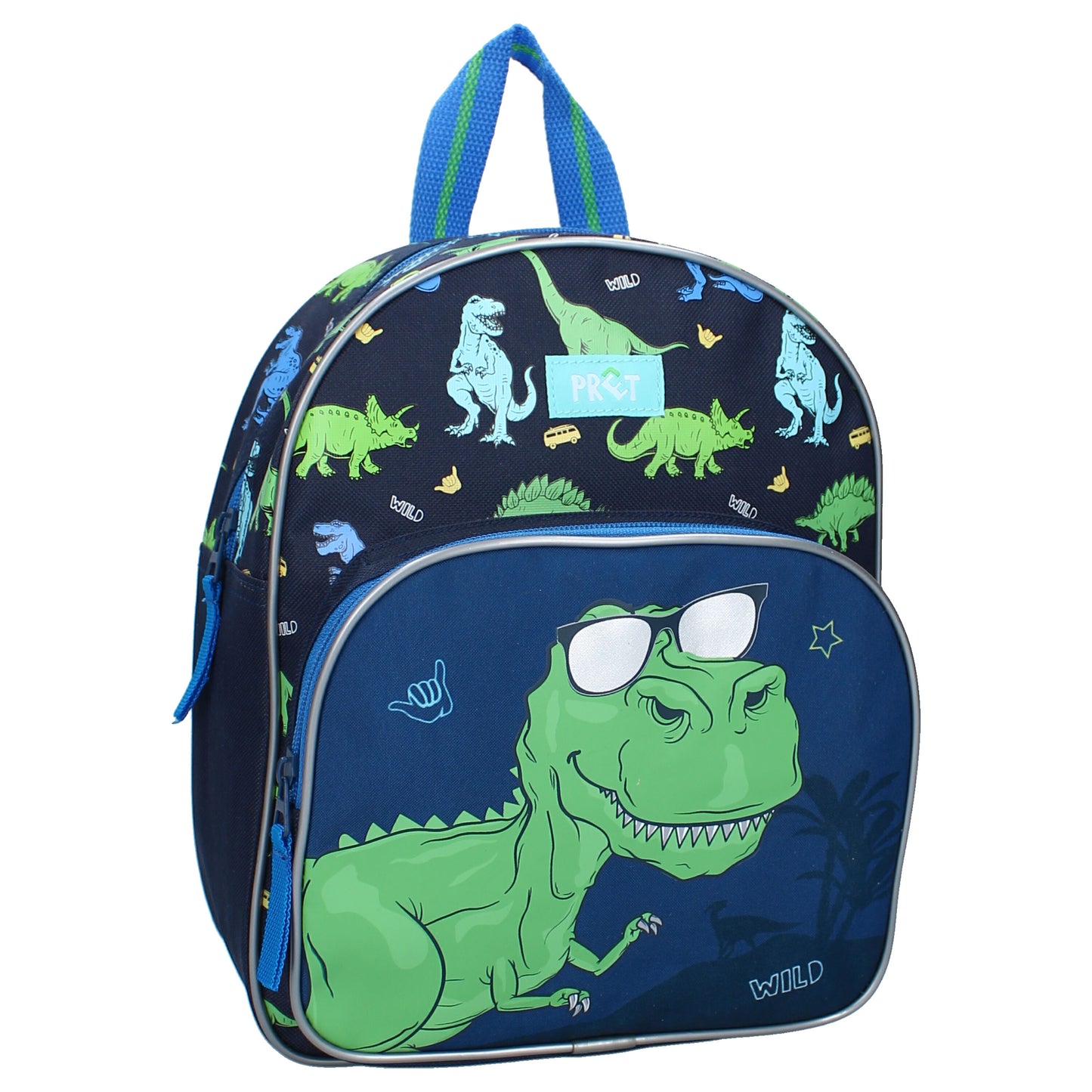 Prêt Kinder-Rucksack Schultasche Verstellbare Gurte & Fronttasche