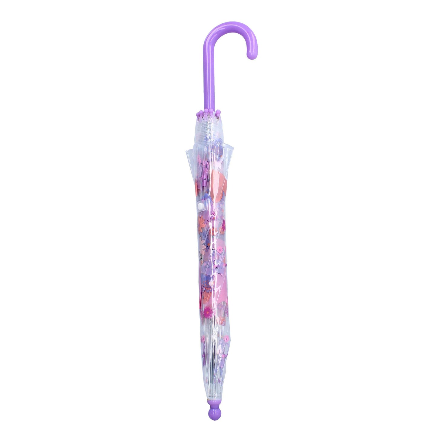 Prêt Kinder-Regenschirm ⌀ 71 cm Katze-Design, transparent & handlich