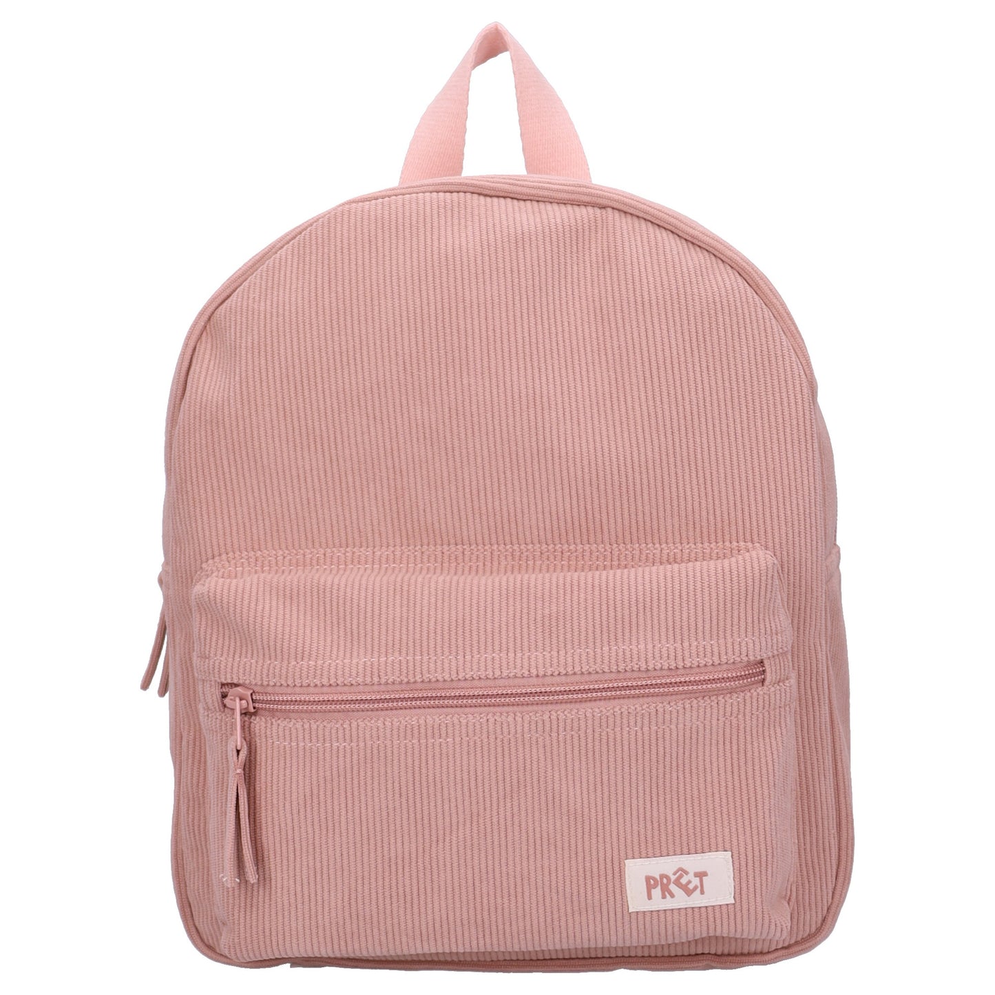 Prêt Rucksack Ridge And Row – Beiger Kinder Rucksack aus Rippstoff 31x26x9 cm