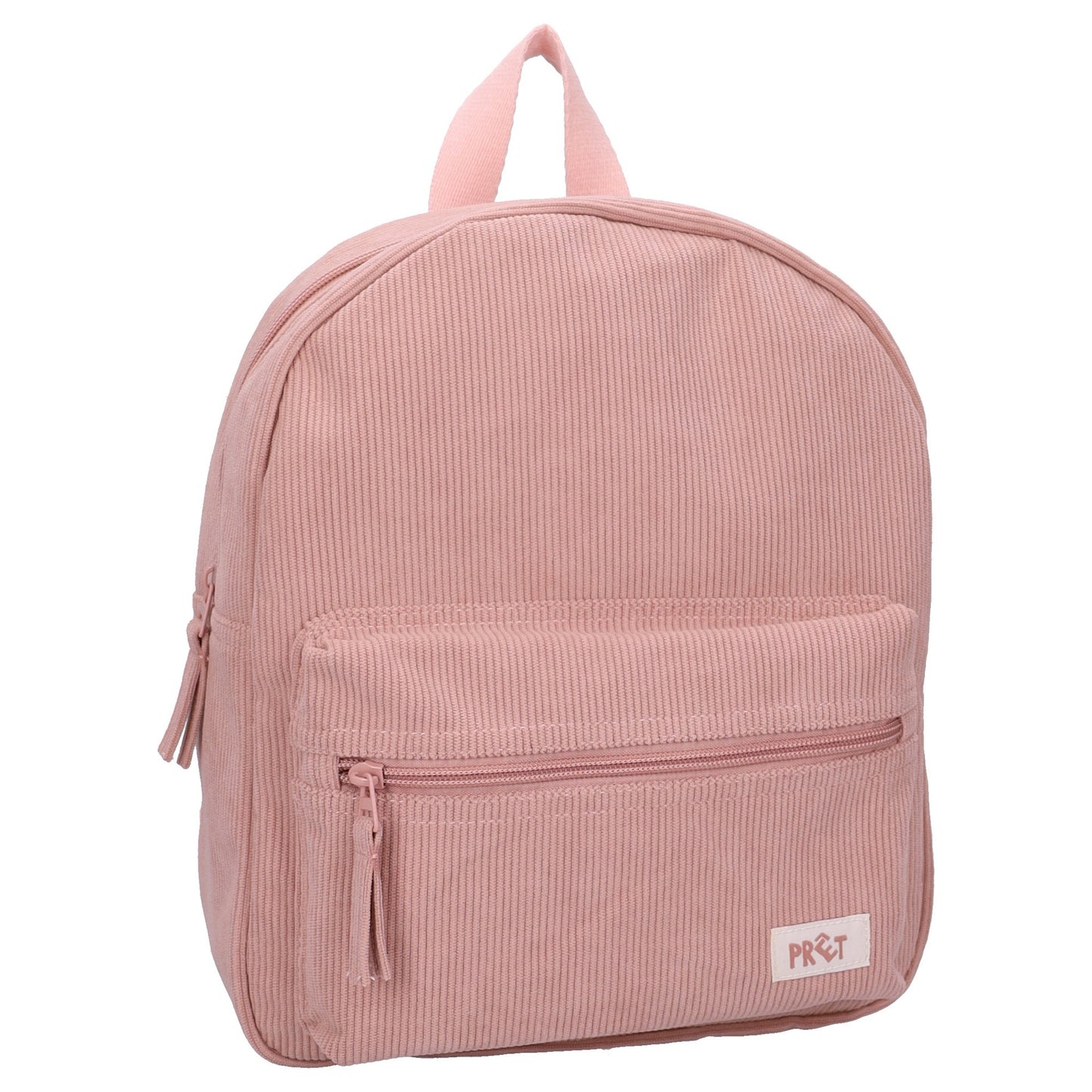Prêt Rucksack Ridge And Row – Beiger Kinder Rucksack aus Rippstoff 31x26x9 cm