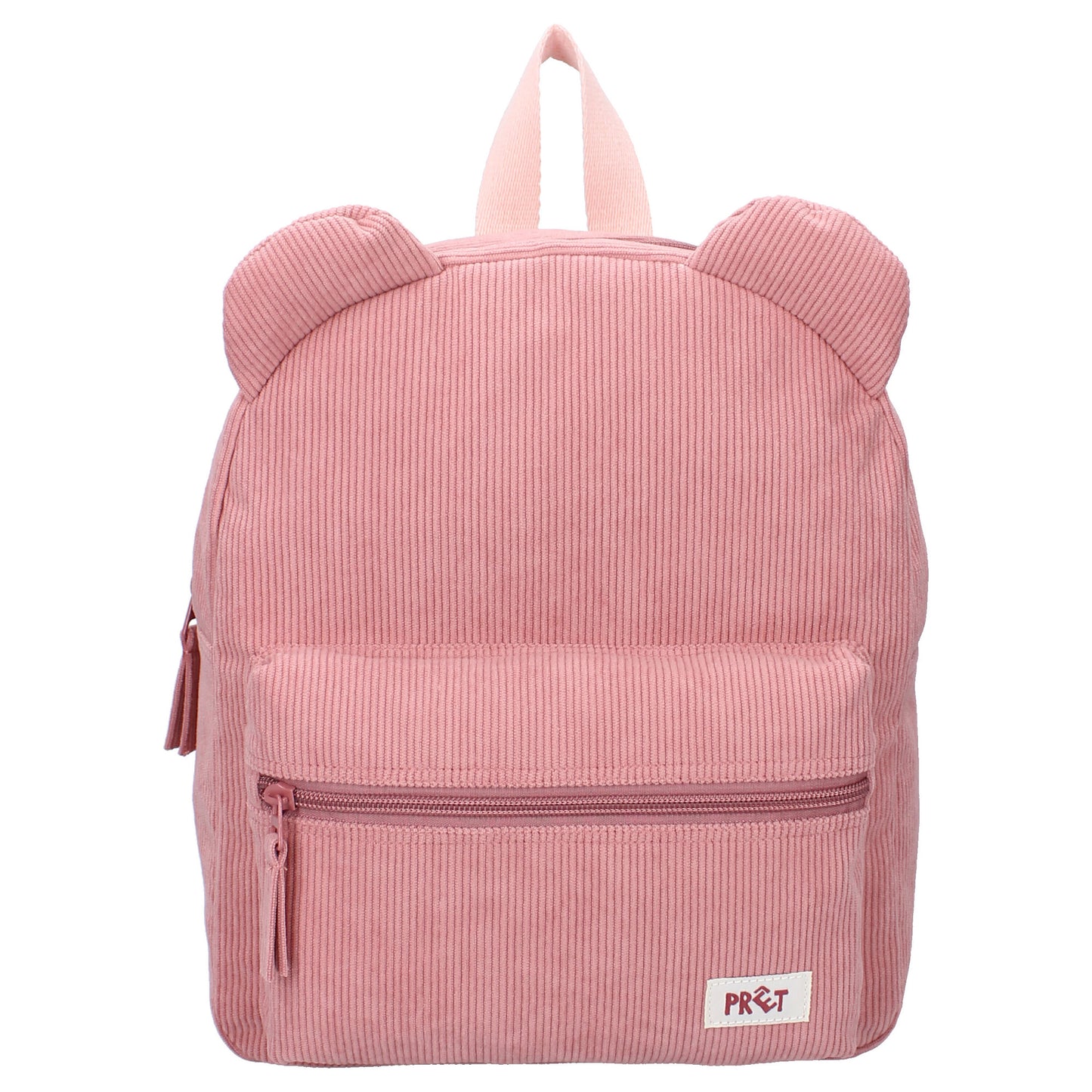 Prêt Rucksack 3D Ridge And Row – Beiger Kinder Rucksack aus Rippstoff 31x26x9 cm