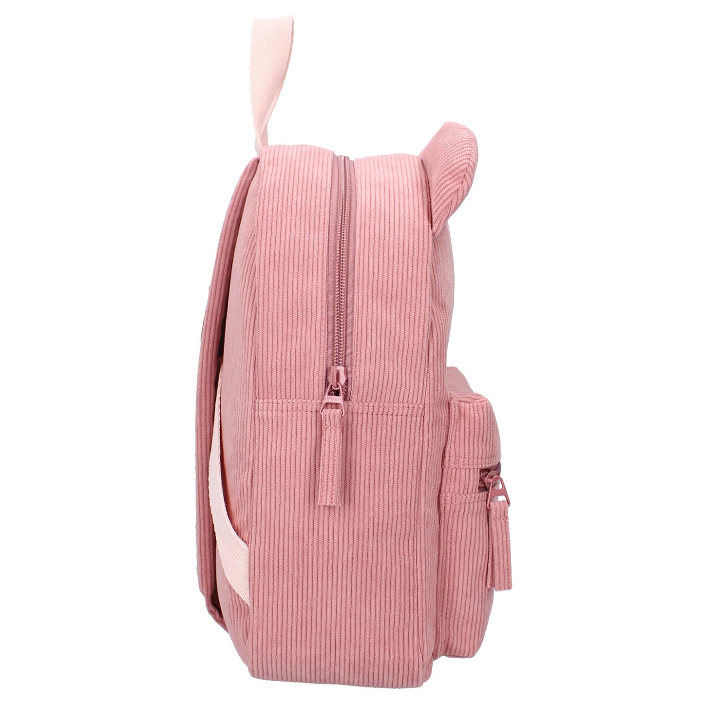 Prêt Rucksack 3D Ridge And Row – Beiger Kinder Rucksack aus Rippstoff 31x26x9 cm