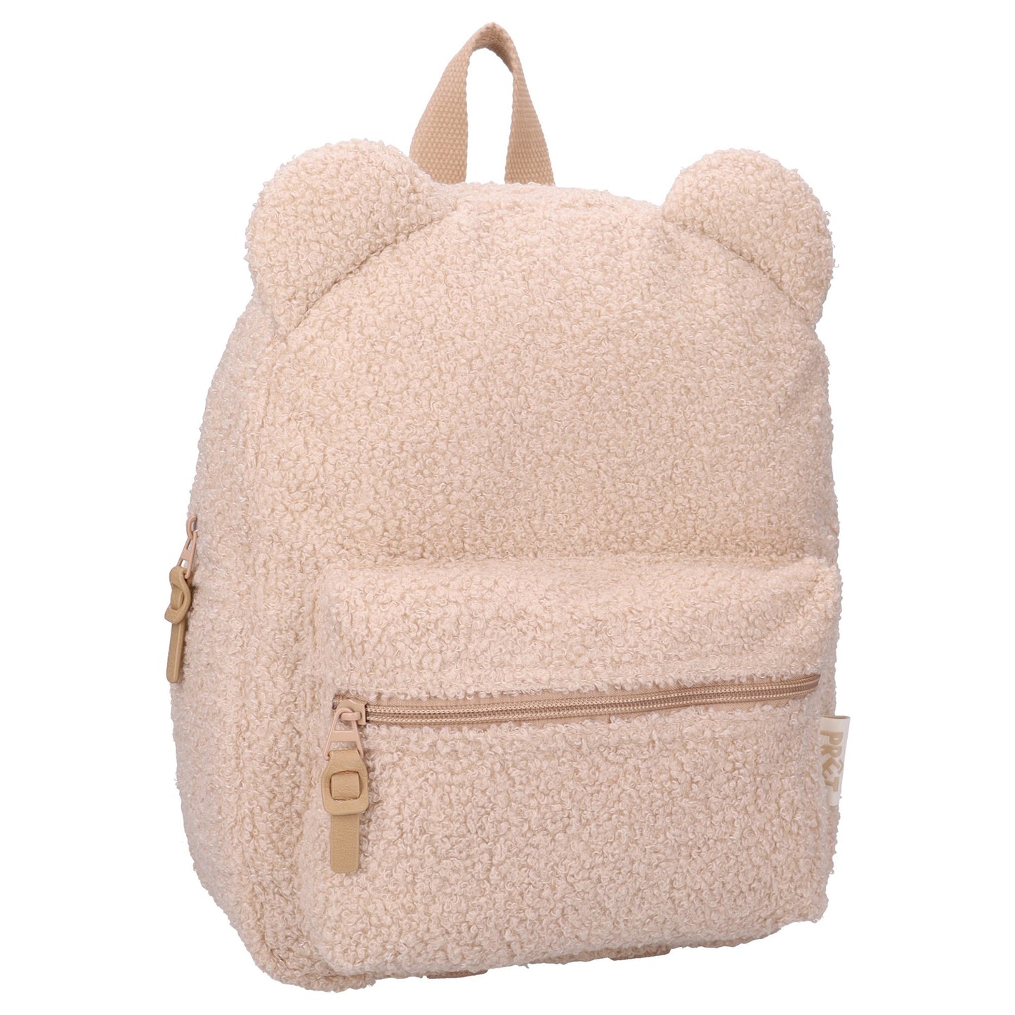 Prêt Rucksack 3D Ridge And Row Beiger Kinder Rucksack aus Rippstoff 31x26x9 cm