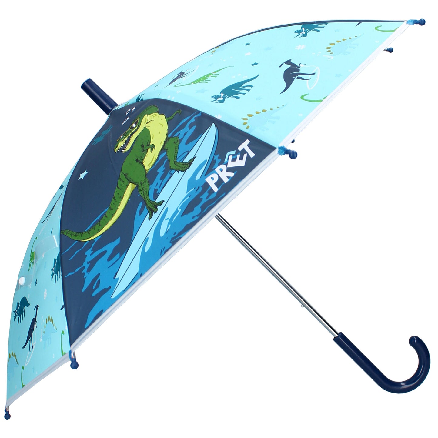Prêt Regenschirm Kinder – Rainbows & Daydreams Dino-Schirm Blau
