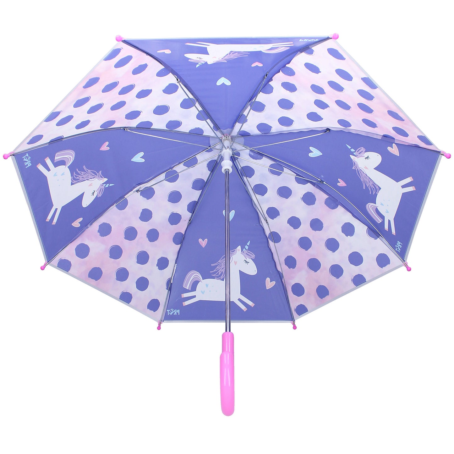 Prêt Kinder-Regenschirm ⌀ 73 cm Einhorn-Design, transparent & handlich