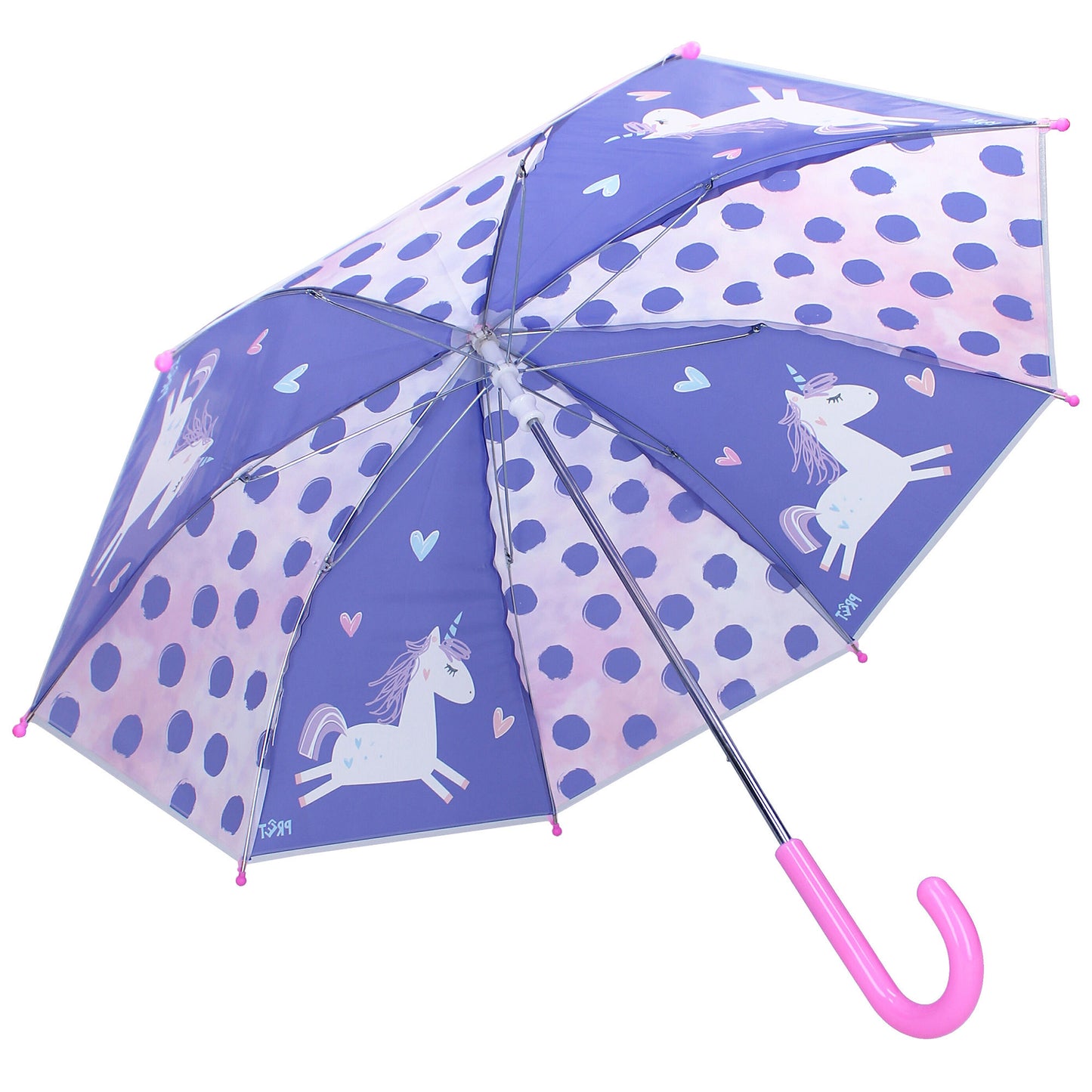 Prêt Kinder-Regenschirm ⌀ 73 cm Einhorn-Design, transparent & handlich