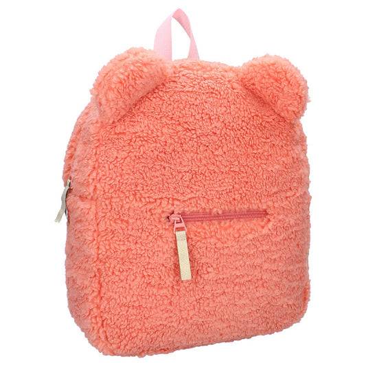 Prêt Kinderrucksack Teddy – Weicher Tagesrucksack in Peach mit verstellbaren Trägern
