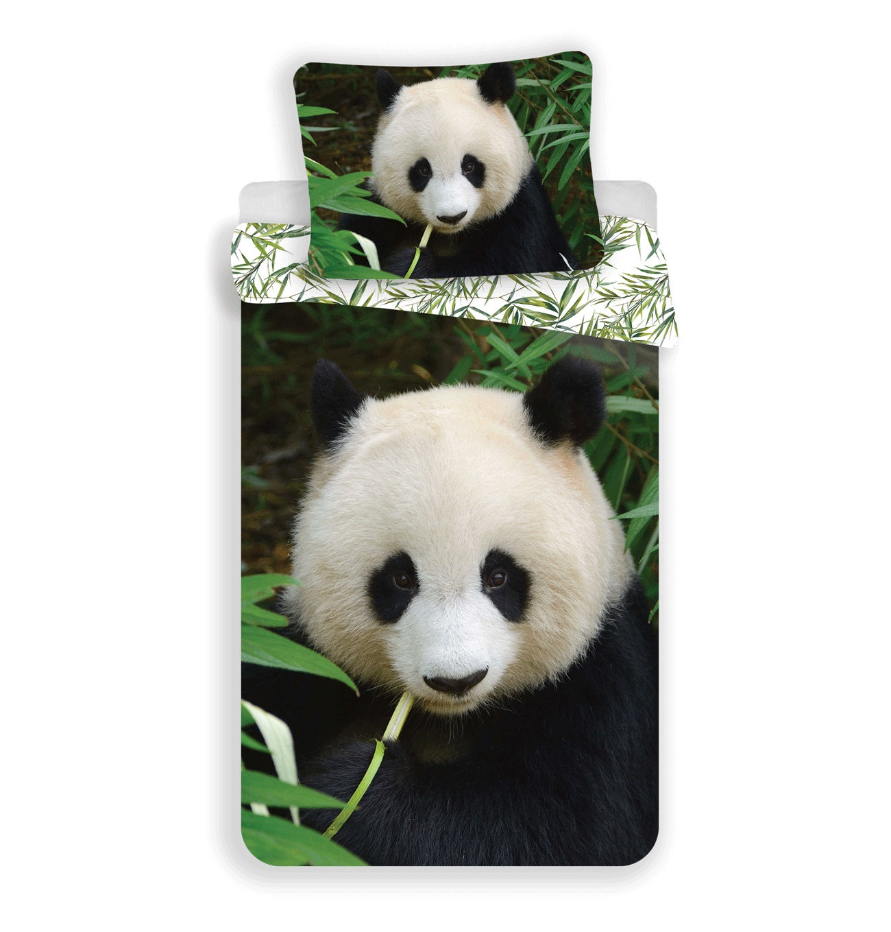 Panda Design Kuschelige Bettwäsche Baumwolle, 140x200 cm & 70x90 cm