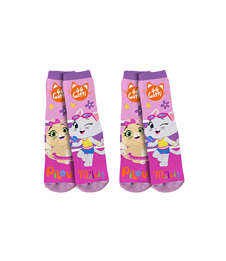 44 Cats Anti-Rutsch Strumpf 2er-Pack für sicheres Laufen