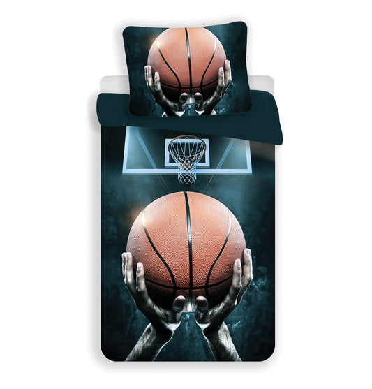Basketball Baumwolle Bettwäsche – Bettbezug 140x200 cm & Kissenbezug 70x90 cm