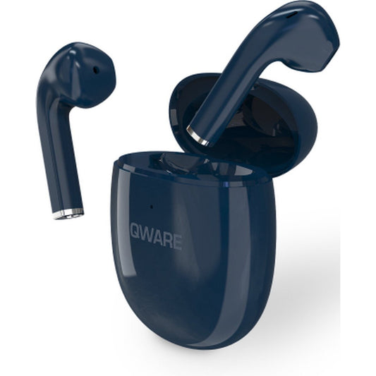 Qware Sound Ohrhörer – Bluetooth 5.0 Wireless Kopfhörer Blau Touch Control & Sprachassistent
