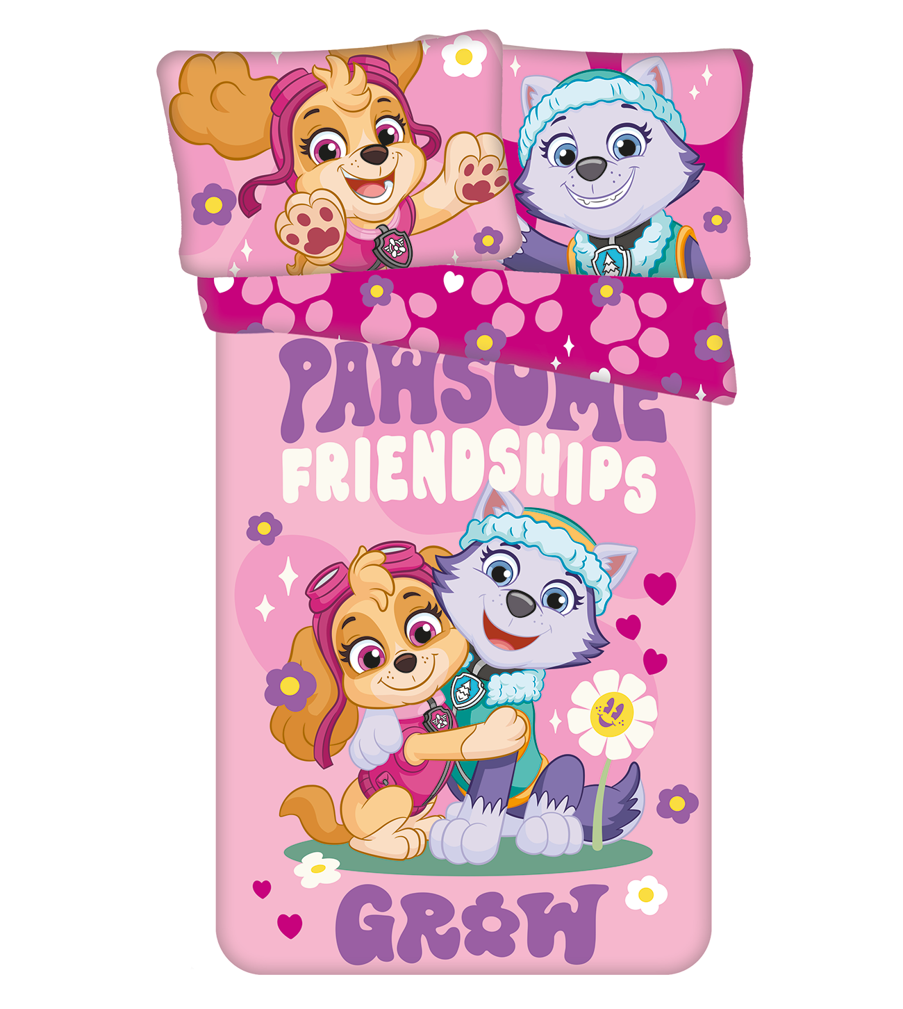 Paw Patrol Bettwäsche für Kleinkinder 100x135 cm 40x60 cm Baumwolle