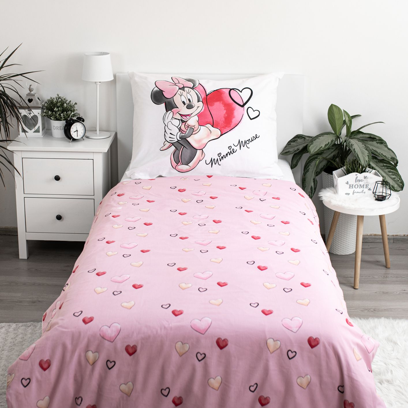 Disney Minnie Mouse Bettwäsche – Kuscheliges Baumwoll-Set 140x200 cm & 70x90 cm