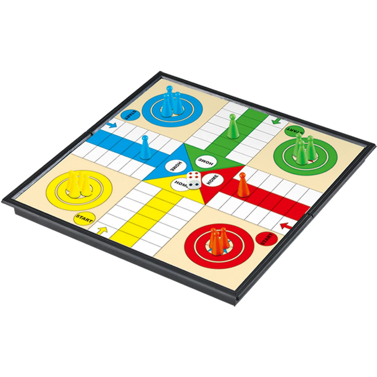Jollity Works 5-in-1 Familienspiele Brettspiel Sammlung Spielesammlung ab 6 Jahren