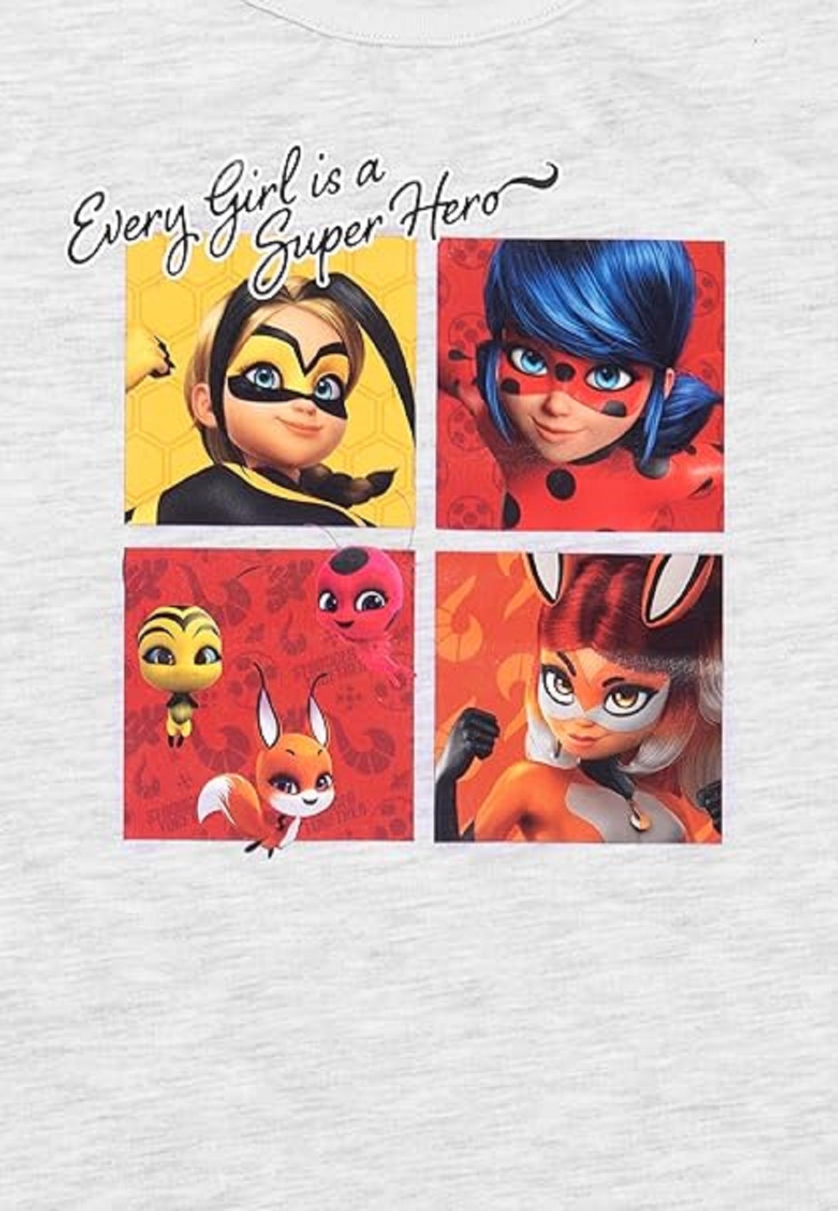Miraculous Ladybug Schlafanzug – Baumwolle Pyjama mit Kurzarm Shirt und Shorts