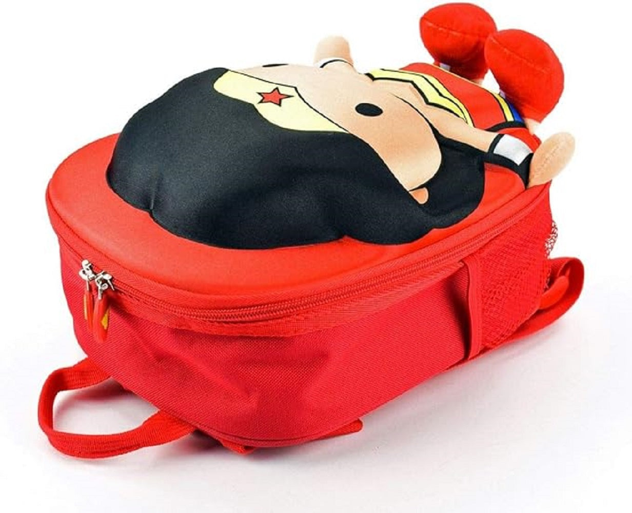 Wonder Woman POLY Kinder Schultasche - DC Justice League Reisetasche - Ergonomischer Rucksack für Kinder ab 3 Jahren - 6 Liter
