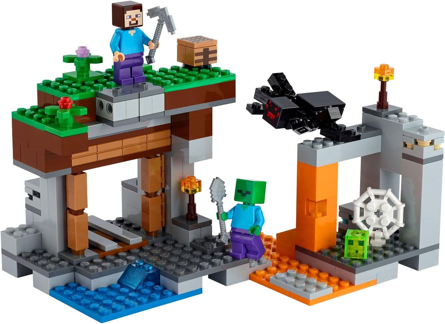 LEGO Minecraft Die verlassene Mine (248 Teile) perfektes Geschenk für Kinder ab 8 Jahren