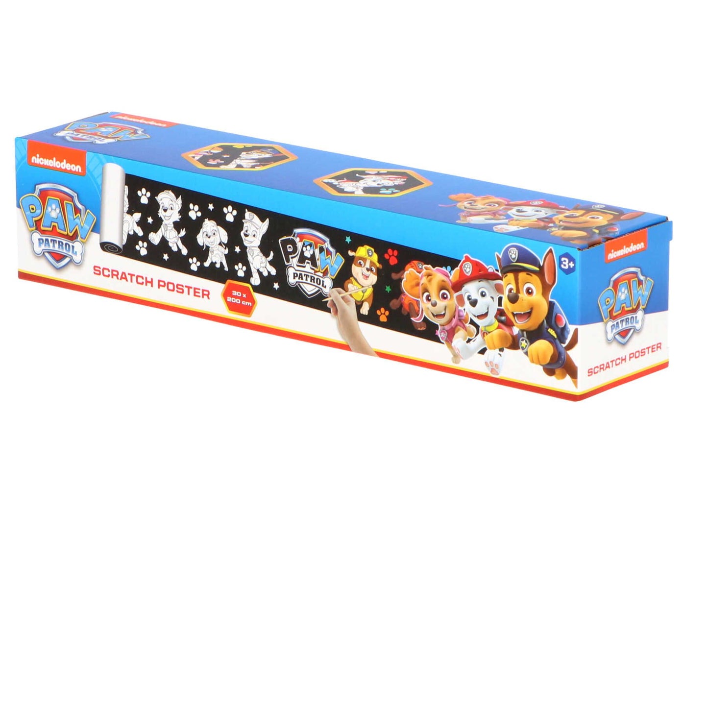 Paw Patrol Kratzbild 200 cm – Fantastisches Kratz-Poster für Kinder