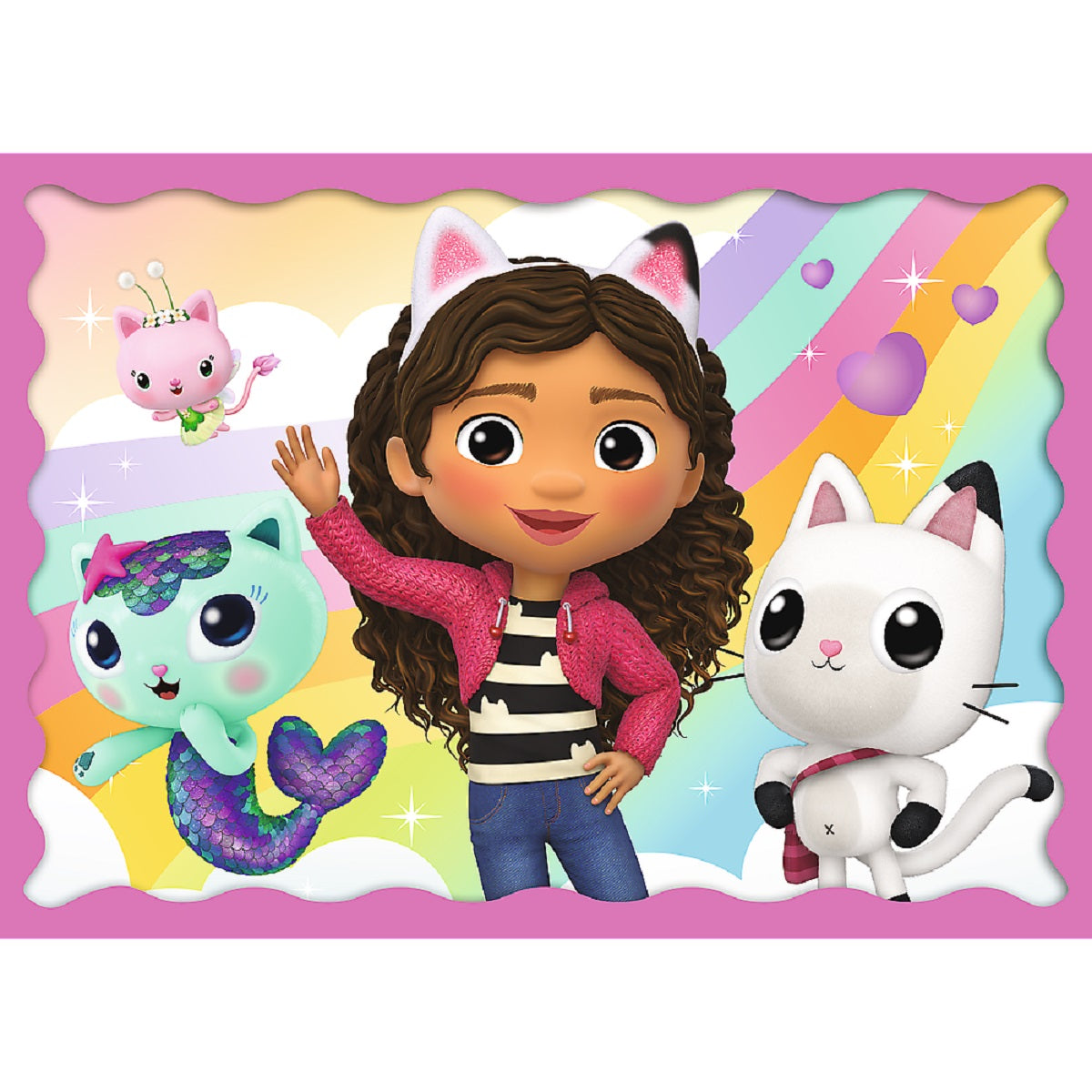 Gabby's Dollhouse 4-in-1 Puzzle Set – Vier zauberhafte Puzzles in einem