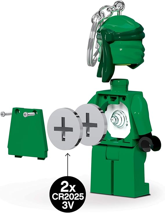 LEGO Ninjago Schlüsselanhänger LED-Taschenlampe Spielzeuge Geschenke für Kinder - 76 mm große Figur