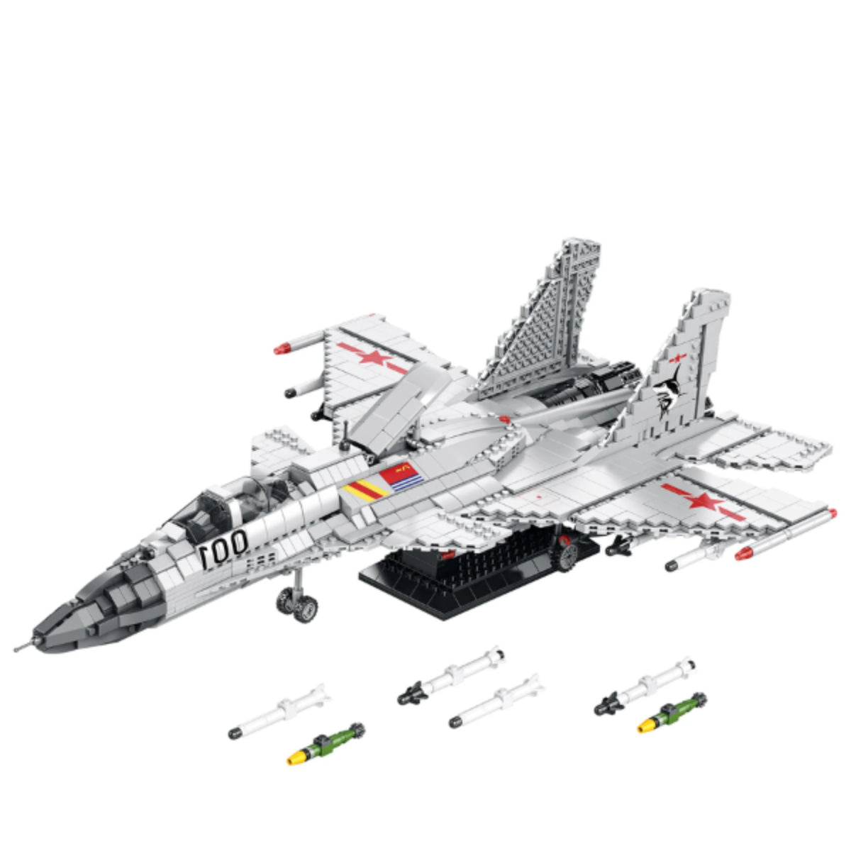 Reobrix 33023 Kampfjet Klemmbaustein Flugzeug Modell 1999 Teile ab 14