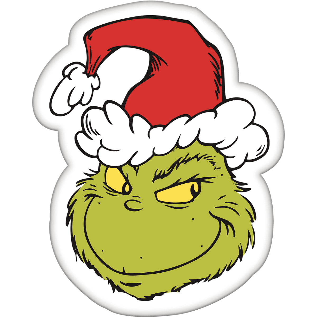 The Grinch Formkissen Dekokissen Kuschelkissen aus Polarfleece mit Charakter Design