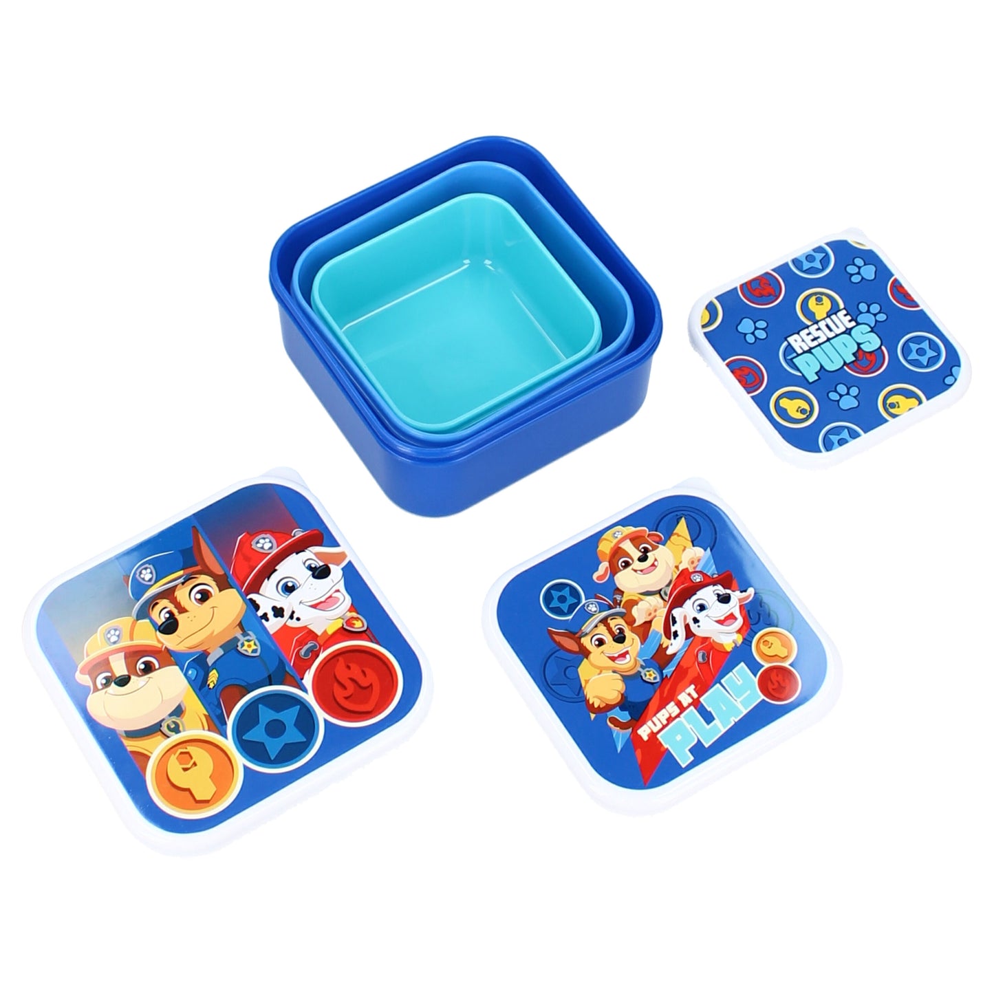 PAW Patrol Snackbox 3-in-1 – Brotdose Lunchbox Set für Schule & Kindergarten