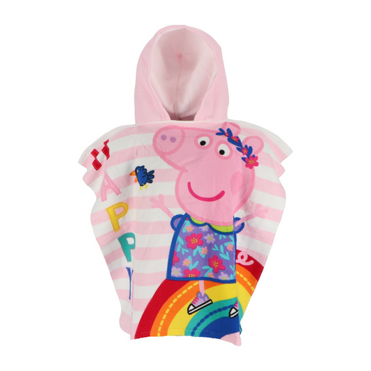 Peppa Pig Badeponcho für Kinder Schnell Trocknend für Strand und Pool