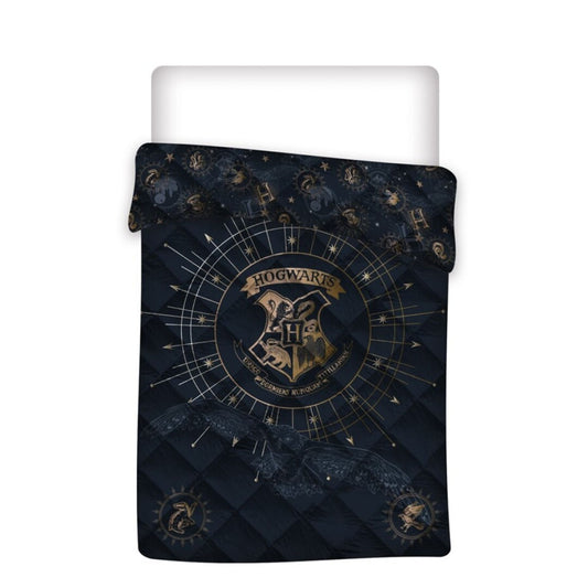 Harry Potter Bettdecke 140x200 cm – Magische Tagesdecke für das Kinderzimmer