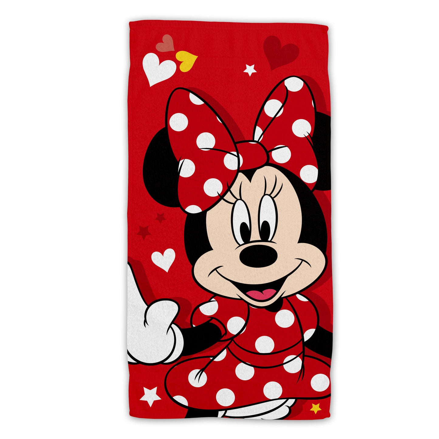 Disney Minnie Mouse Baumwolle Strandtuch Frottee Badetuch mit Premium Druck, 70x140 cm