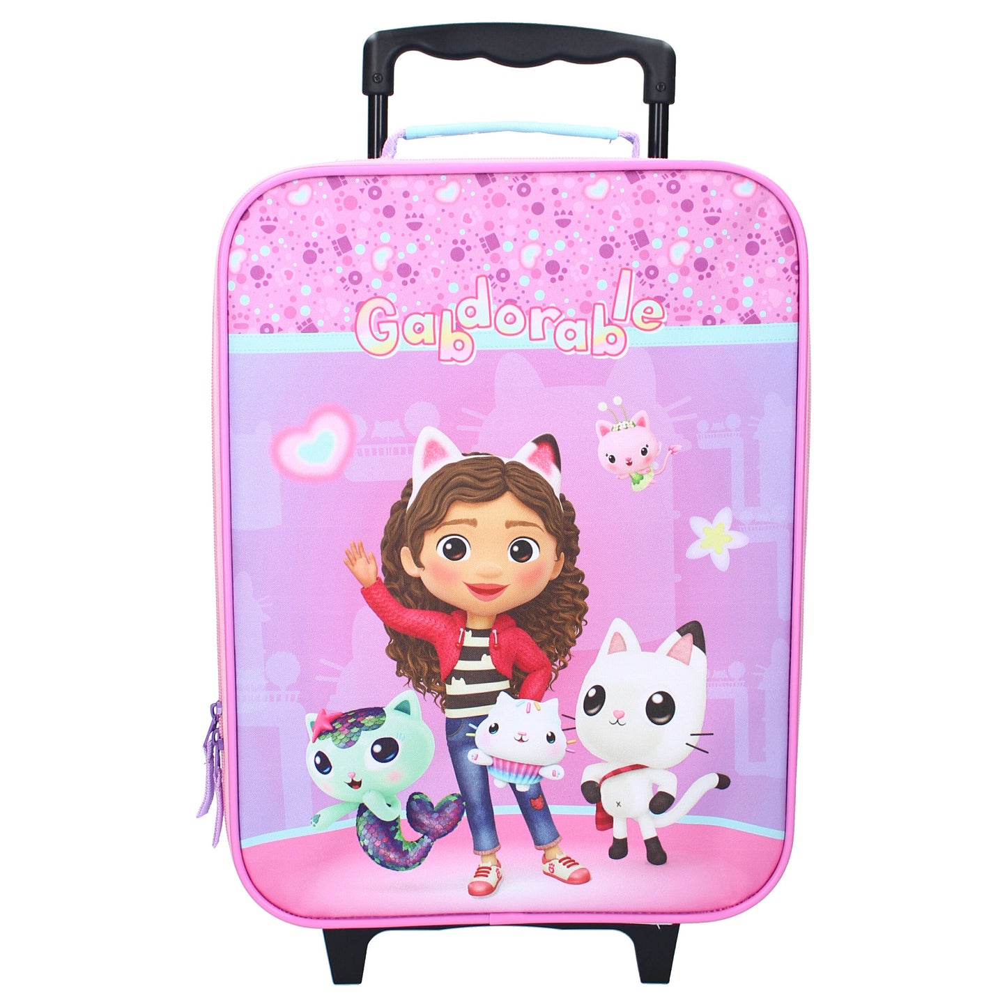 Gabby’s Dollhouse Trolley Kinder Rollkoffer Mädchen Reise Koffer Lila