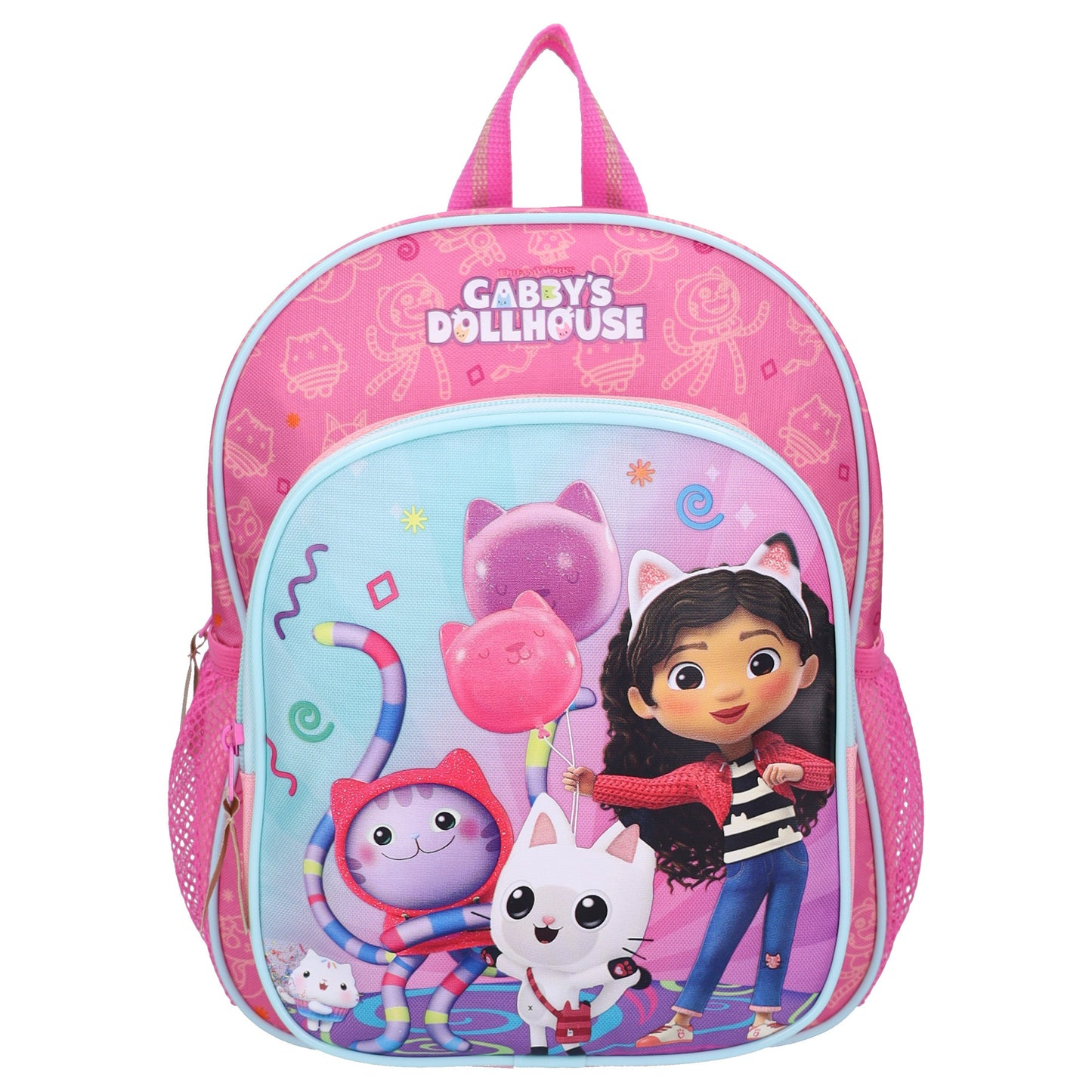 Gabby’s Dollhouse Kinder Rucksack The Party Starts Meow mit Seitentaschen