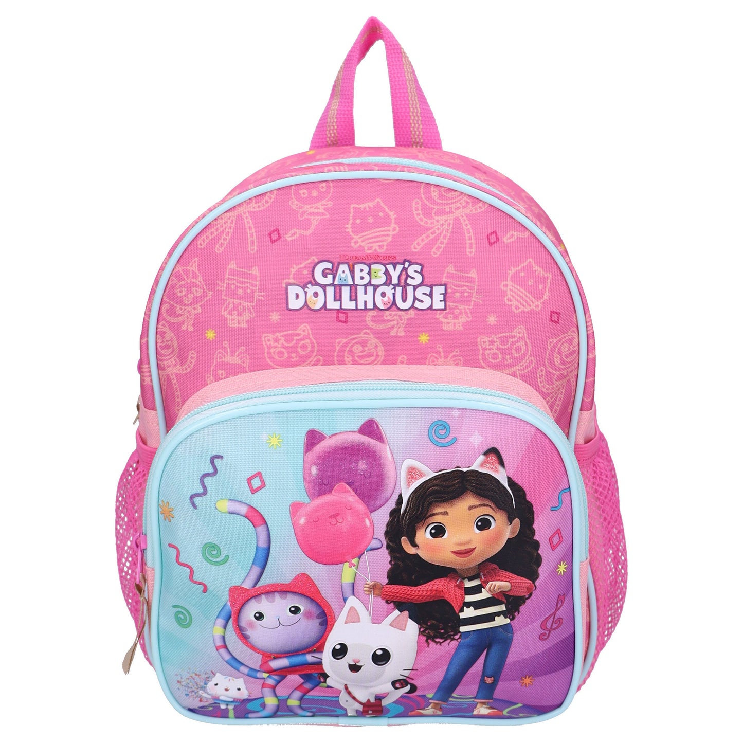 Gabby’s Dollhouse Kinder Rucksack The Party Starts Meow mit Seitentaschen