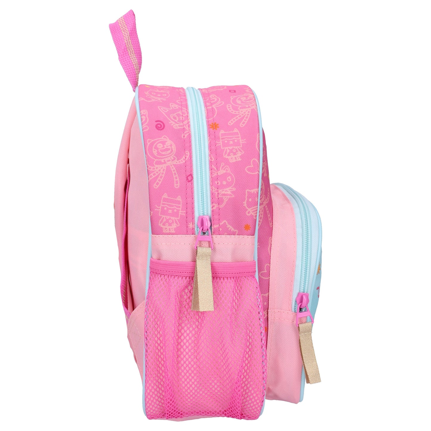 Gabby’s Dollhouse Kinder Rucksack The Party Starts Meow mit Seitentaschen