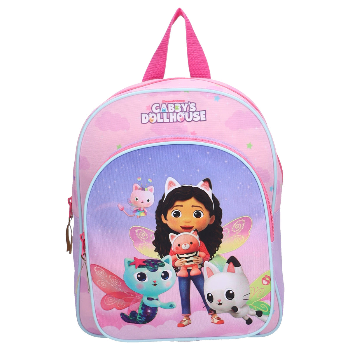 Gabby's Dollhouse Magical Pur Kinder Rucksack 8,3 L mit 2 Fächern für Kita Schule und Ausflüge