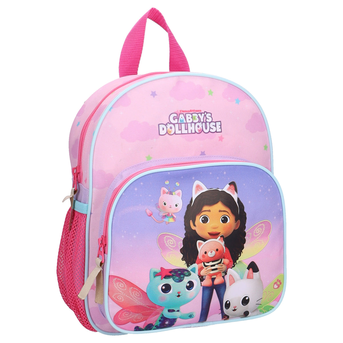 Gabby's Dollhouse Magical Pur Kinder Rucksack 6,7 L mit 3 Fächern für Kita Schule und Ausflüge