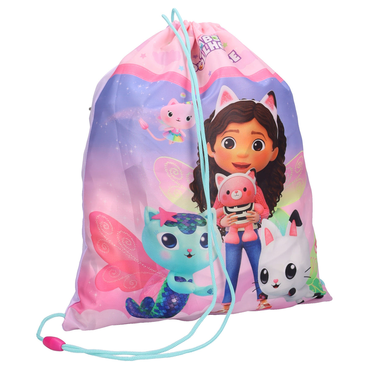 Gabby's Dollhouse Magical Pur Kinder Sportbeutel mit Kordelzug für Schule Sport und Ausflüge