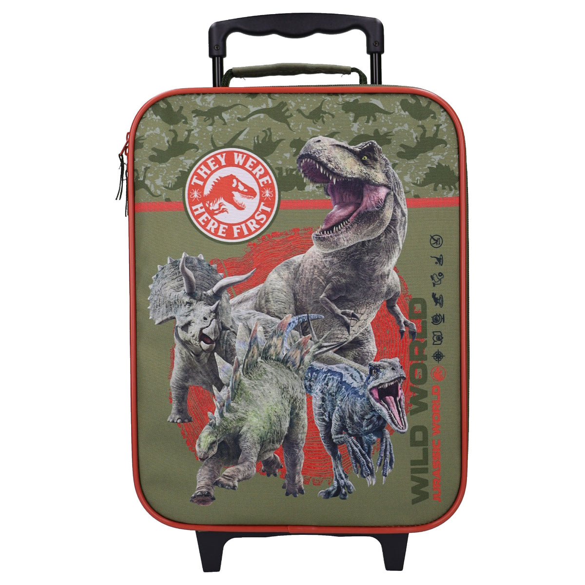 Jurassic World Kinder Trolley Koffer – Made To Roll Reisekoffer 49x31x14 cm