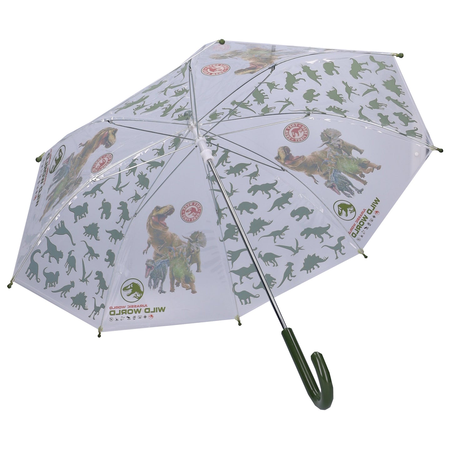 Jurassic World Rainy Days ⌀ 71 cm Kinder Regenschirm Rainy Days mit durchsichtigem Schirmdach