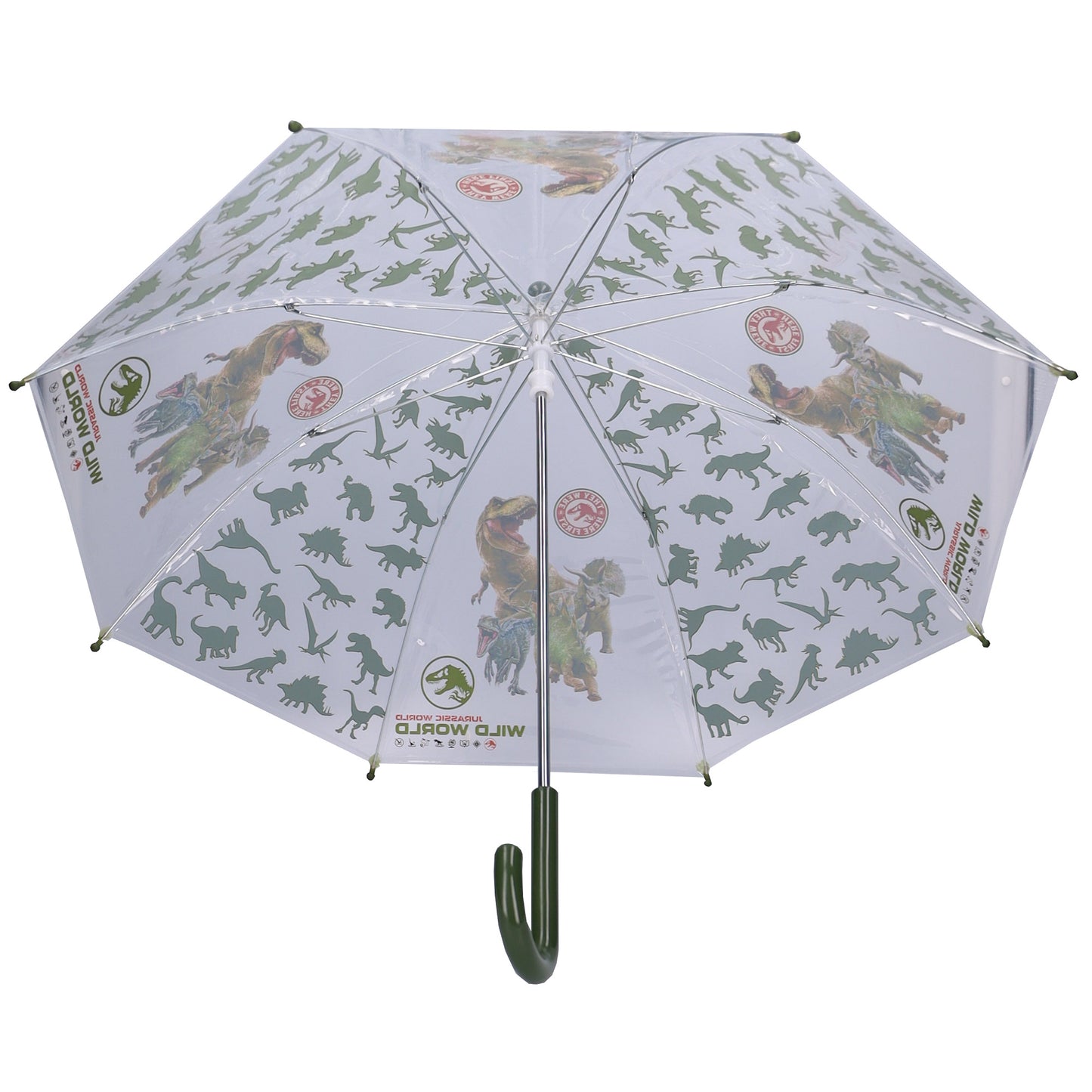 Jurassic World Rainy Days ⌀ 71 cm Kinder Regenschirm Rainy Days mit durchsichtigem Schirmdach