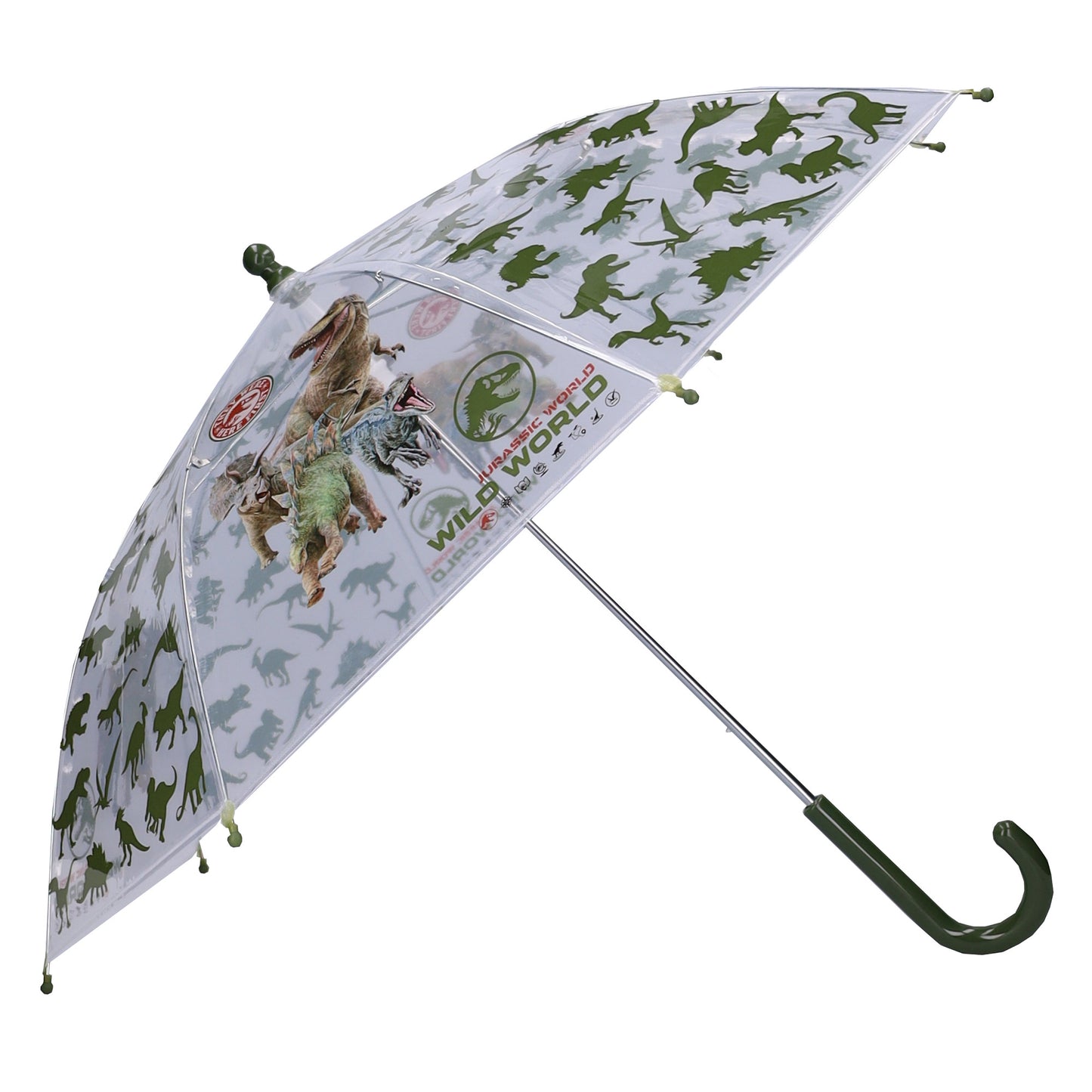 Jurassic World Rainy Days ⌀ 71 cm Kinder Regenschirm Rainy Days mit durchsichtigem Schirmdach