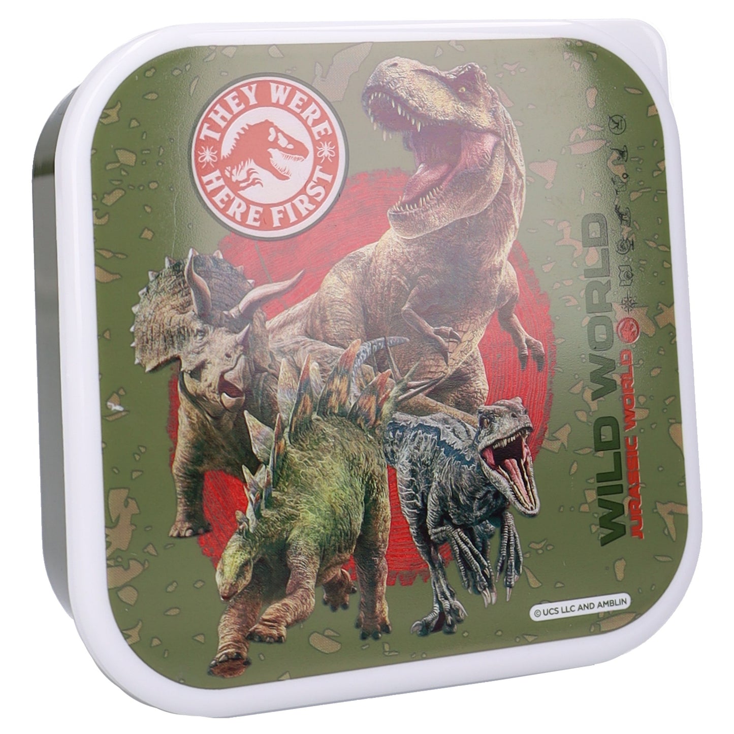 Jurassic World Lunchbox Set Kinder Snackbox Brotdose Dino Aufbewahrung