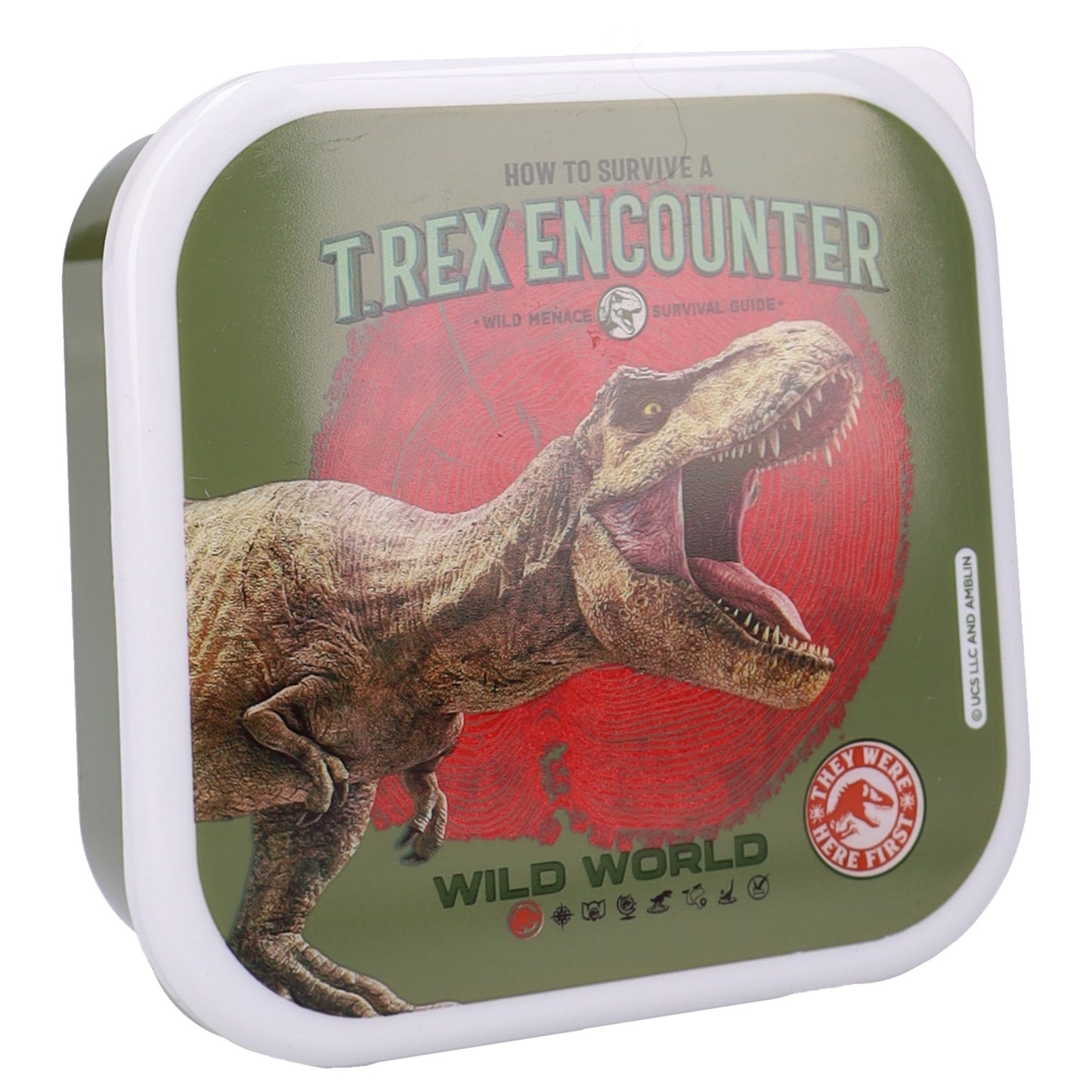 Jurassic World Lunchbox Set Kinder Snackbox Brotdose Dino Aufbewahrung